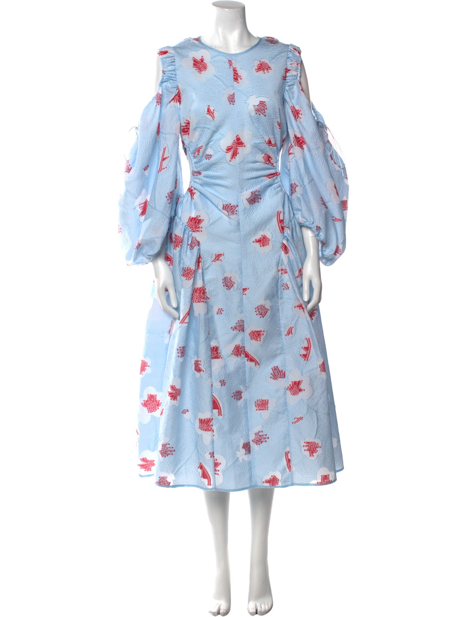 Cecilie Bahnsen Floral Print Long Dress