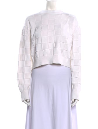 Cecilie Bahnsen Plaid Print Crew Neck Sweater