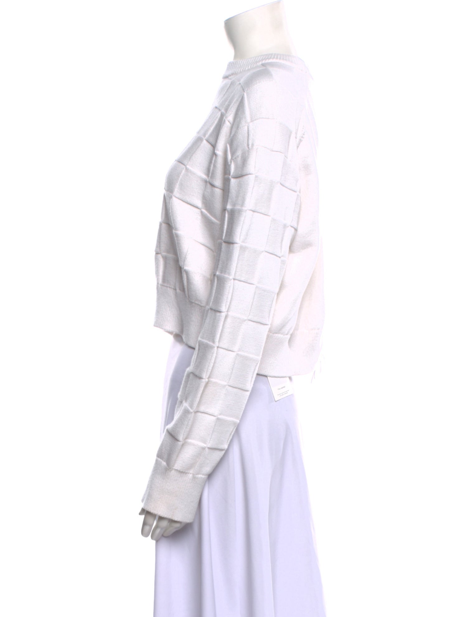 Cecilie Bahnsen Plaid Print Crew Neck Sweater