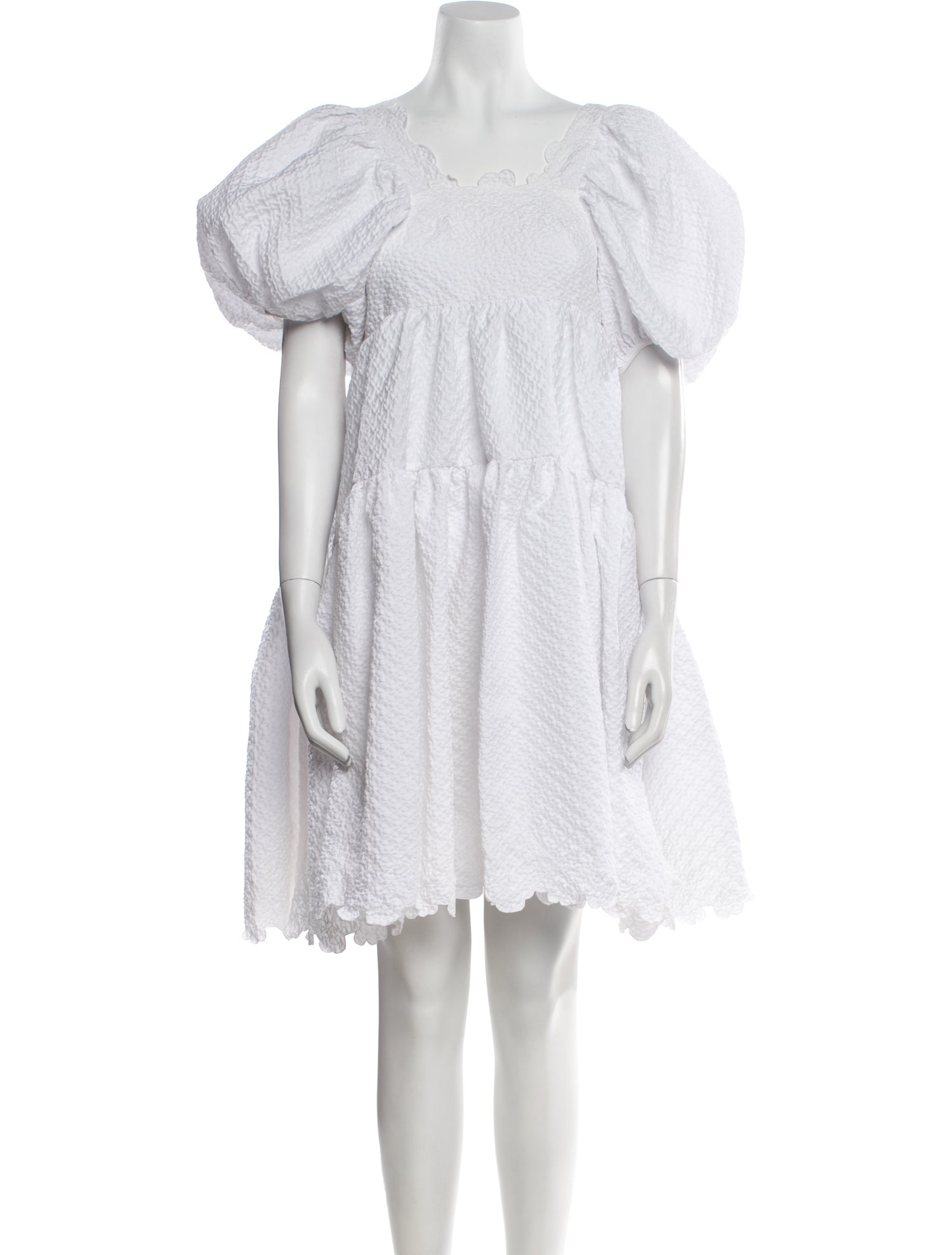 Cecilie Bahnsen Off-The-Shoulder Knee-Length Dress