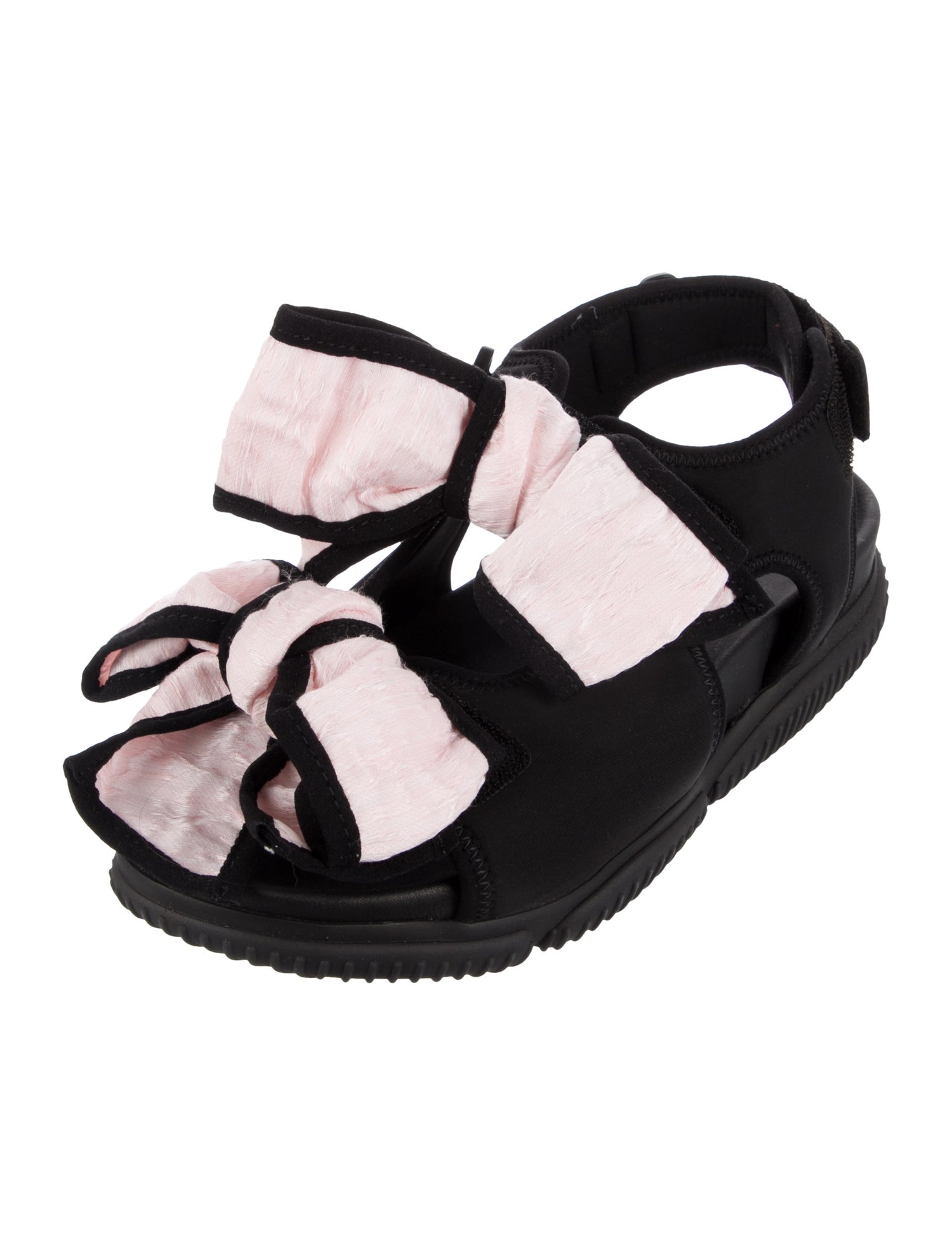 Cecilie Bahnsen Colorblock Pattern Bow Accents Sandals