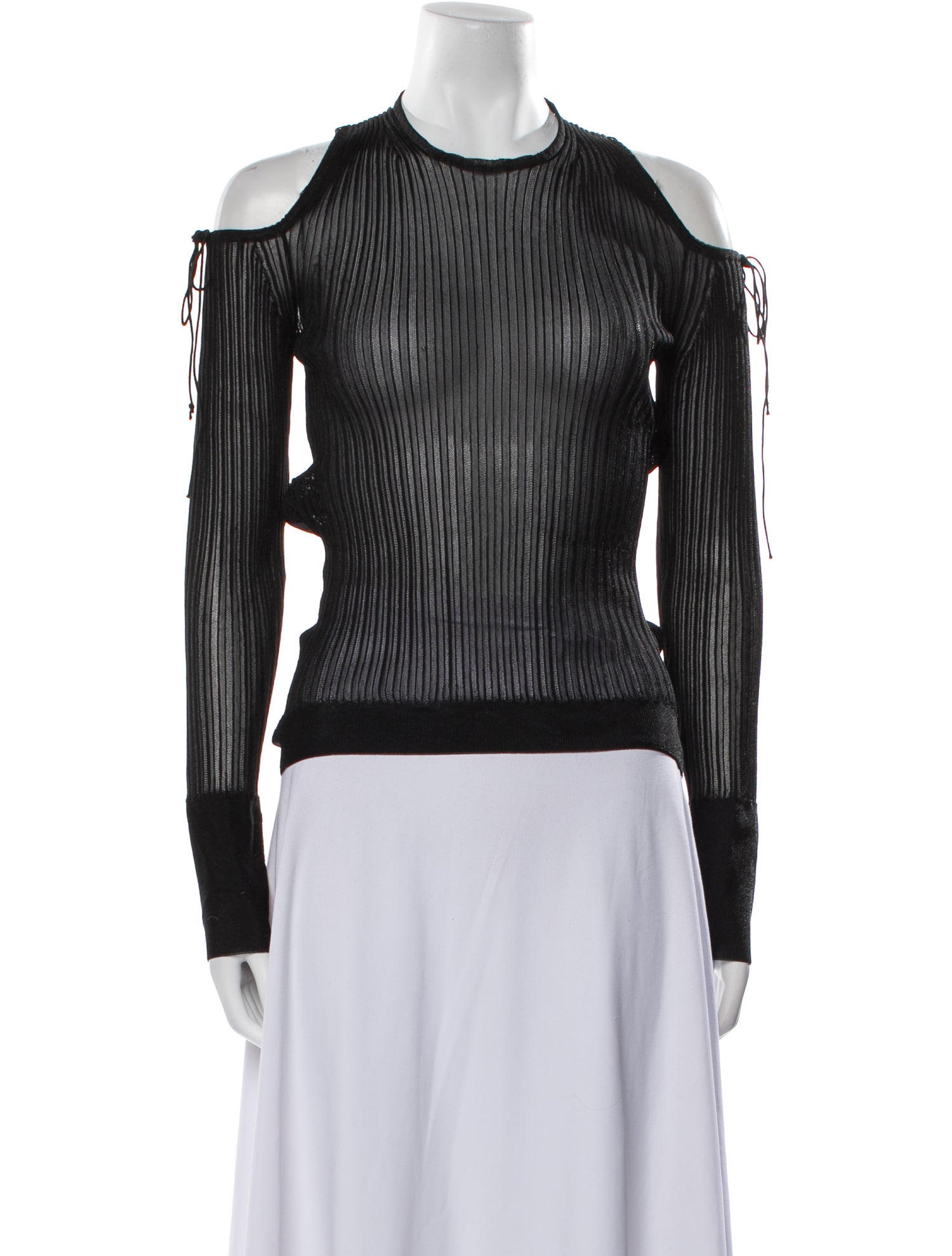 Cecilie Bahnsen Nylon Mock Neck Blouse