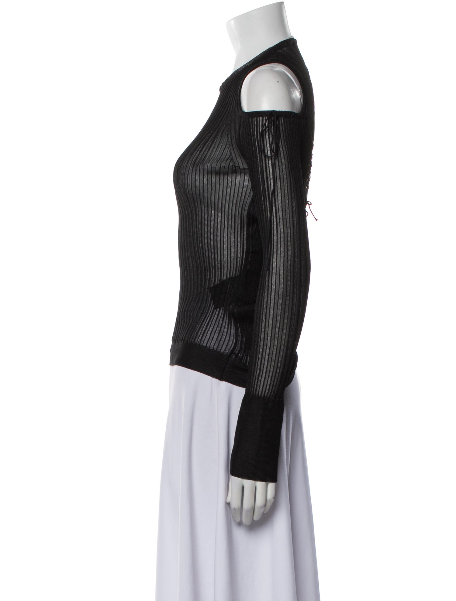 Cecilie Bahnsen Nylon Mock Neck Blouse