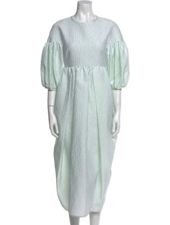 Cecilie Bahnsen Crew Neck Long Dress