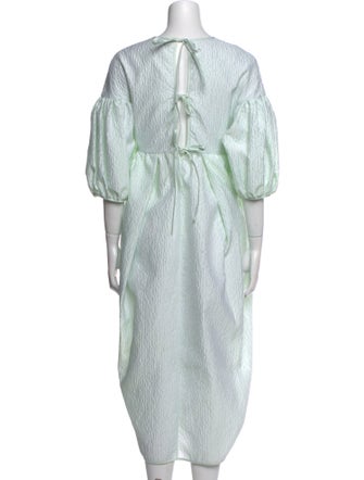 Cecilie Bahnsen Crew Neck Long Dress