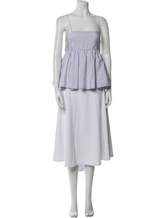 Cecilie Bahnsen Square Neckline Sleeveless Tunic