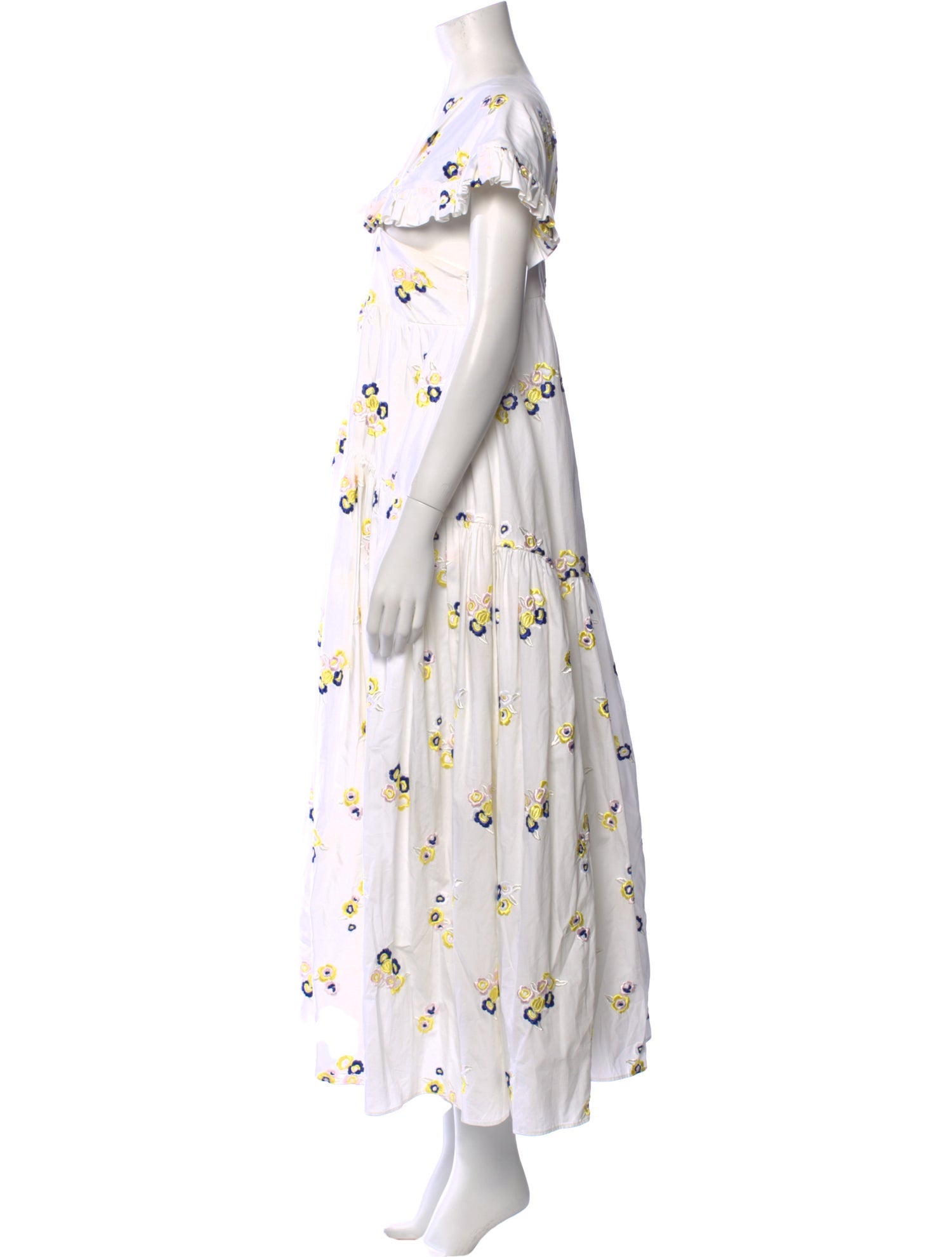 Cecilie Bahnsen Floral Print Long Dress