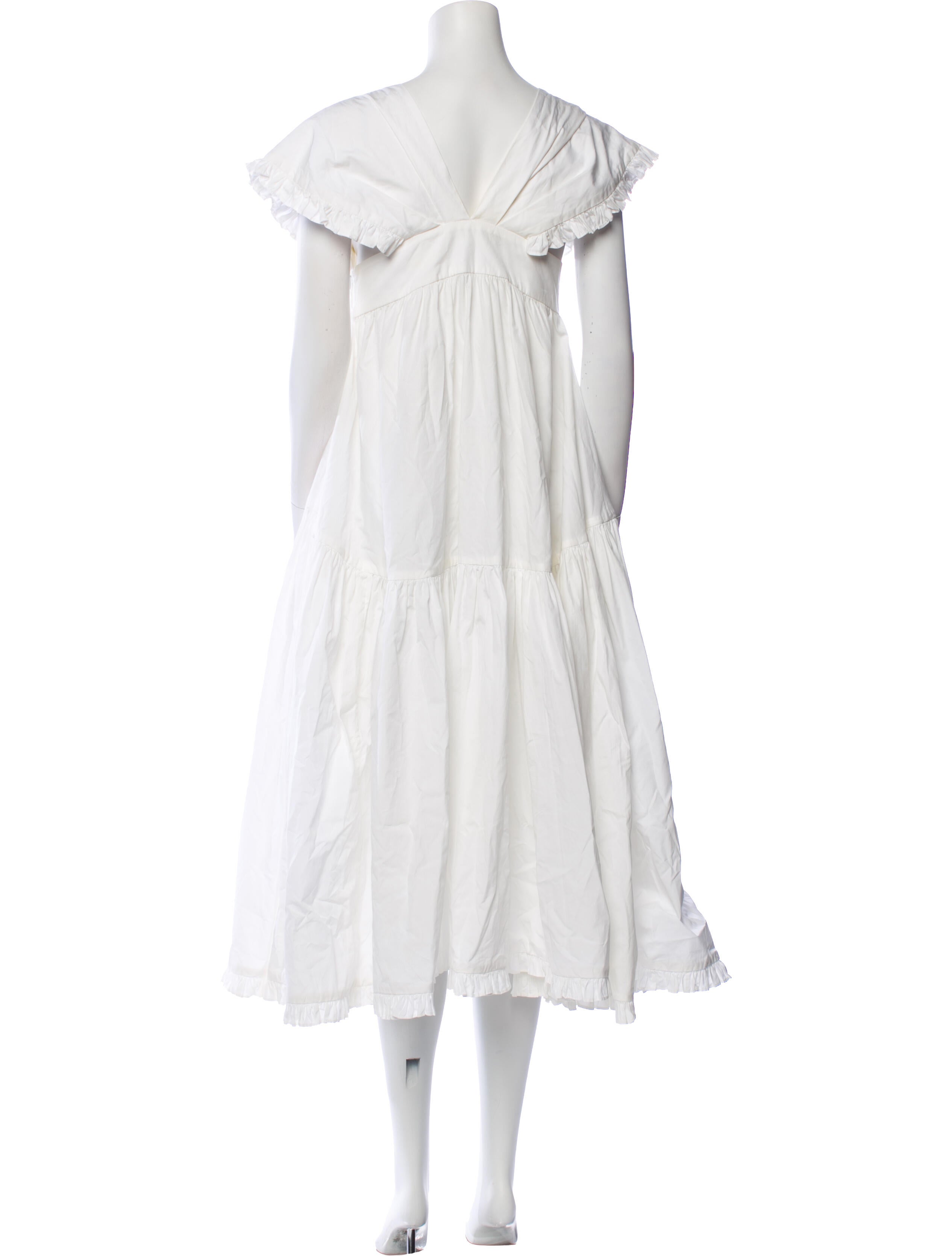 Cecilie Bahnsen Square Neckline Long Dress