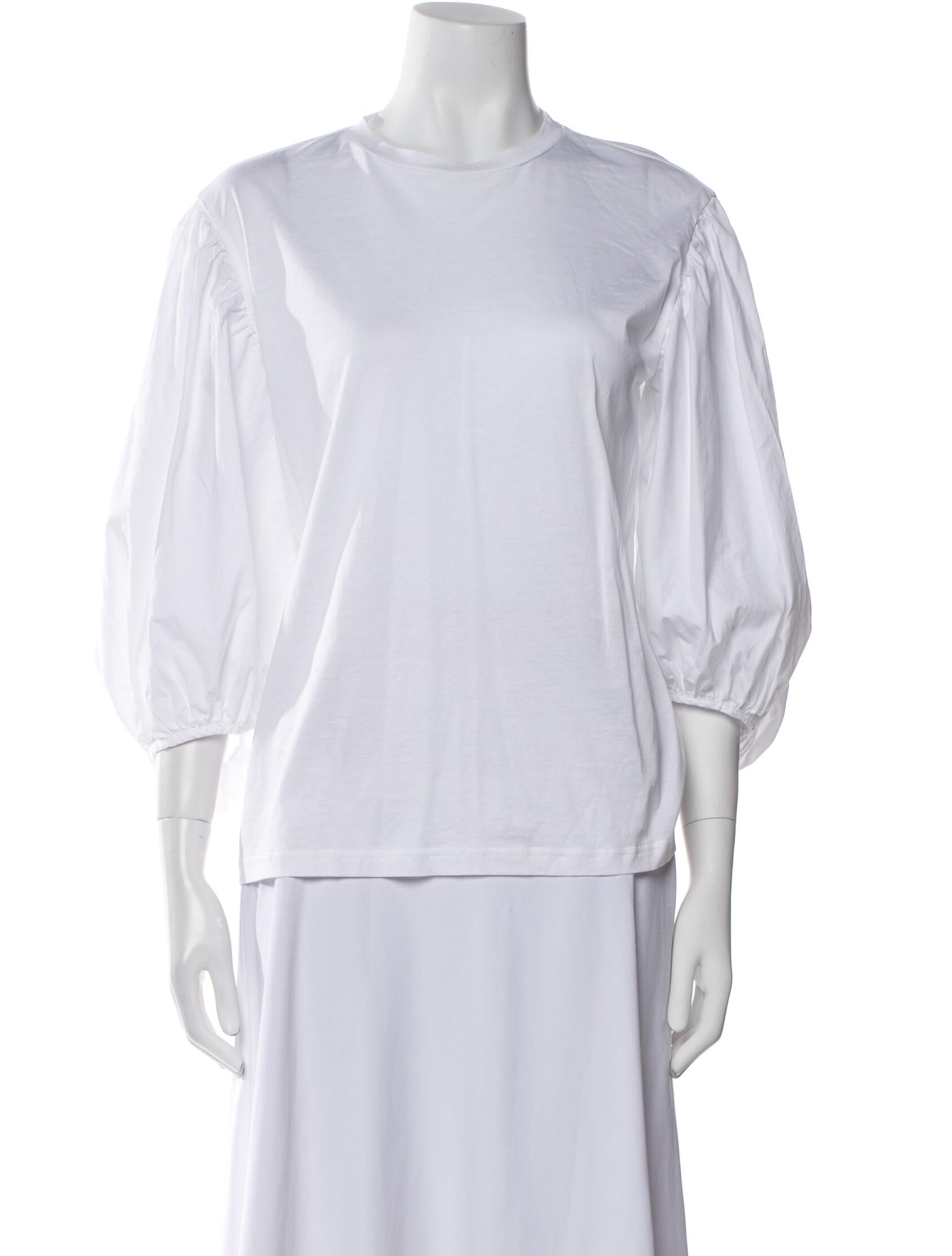 Cecilie Bahnsen Crew Neck Three-Quarter Sleeve T-Shirt