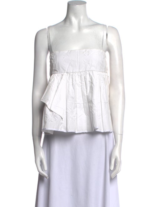 Cecilie Bahnsen Scoop Neck Sleeveless Blouse