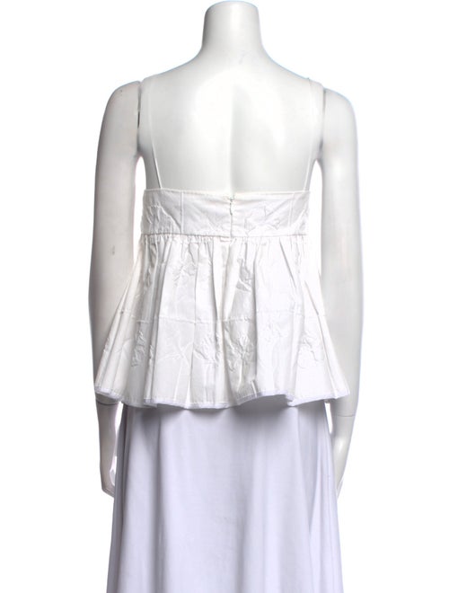 Cecilie Bahnsen Scoop Neck Sleeveless Blouse