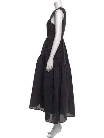 Cecilie Bahnsen Crew Neck Long Dress