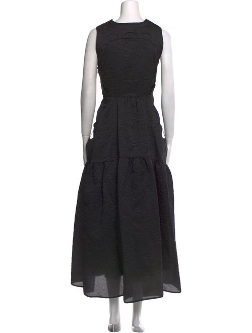 Cecilie Bahnsen Crew Neck Long Dress