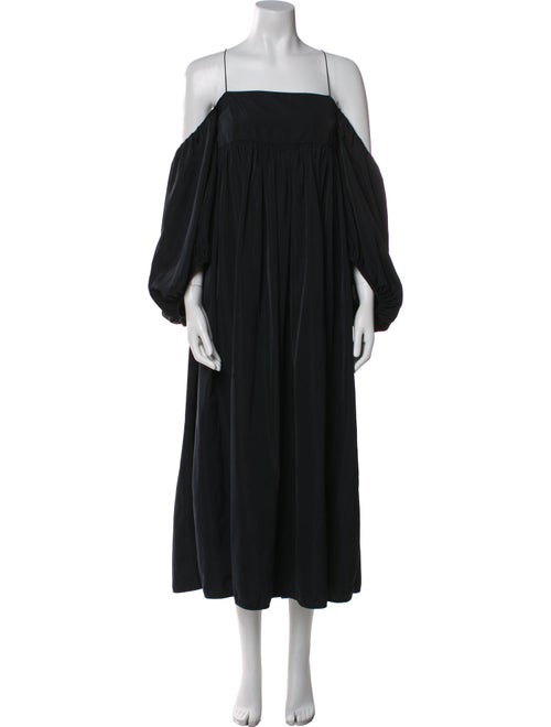 Cecilie Bahnsen Square Neckline Midi Length Dress