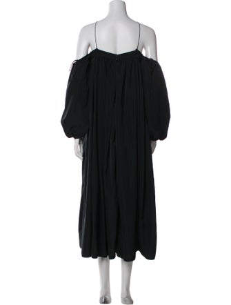 Cecilie Bahnsen Square Neckline Midi Length Dress