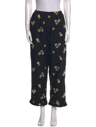 Cecilie Bahnsen Floral Print Straight Leg Pants