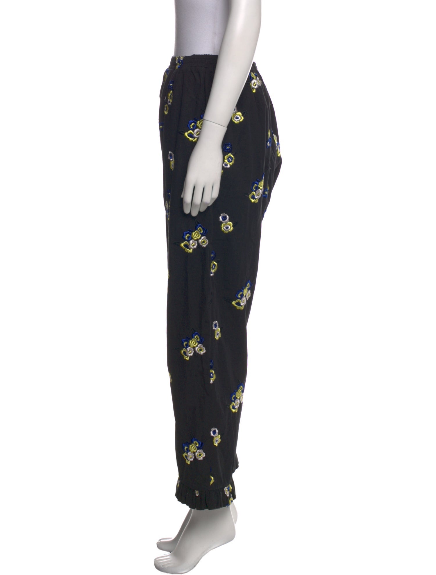 Cecilie Bahnsen Floral Print Straight Leg Pants