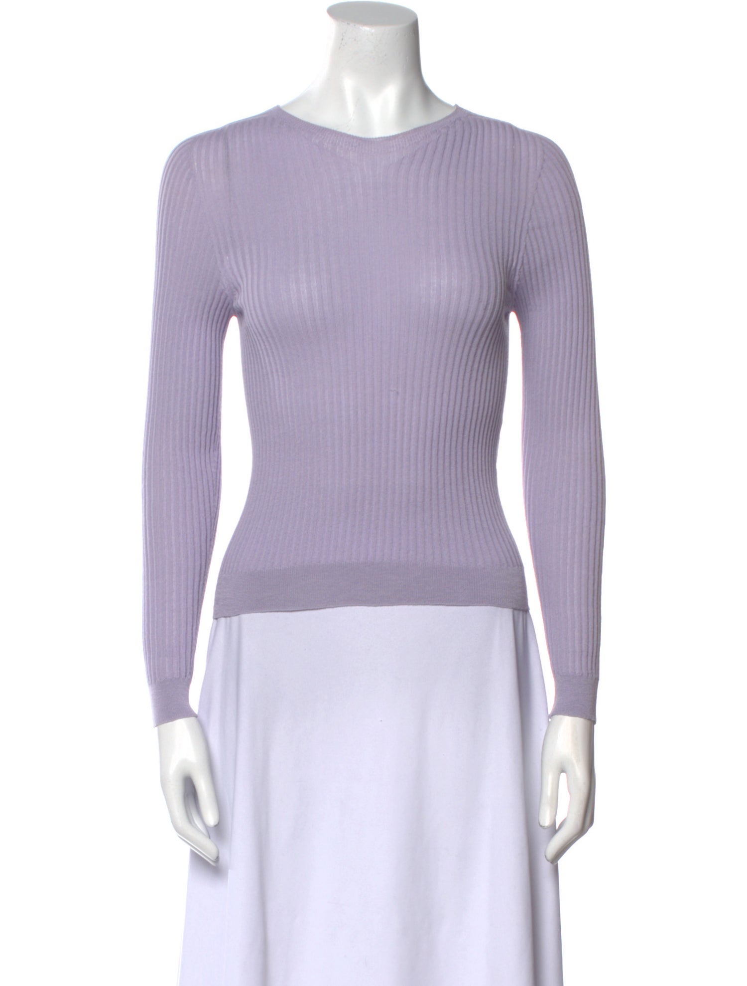 Cecilie Bahnsen Scoop Neck Long Sleeve Top