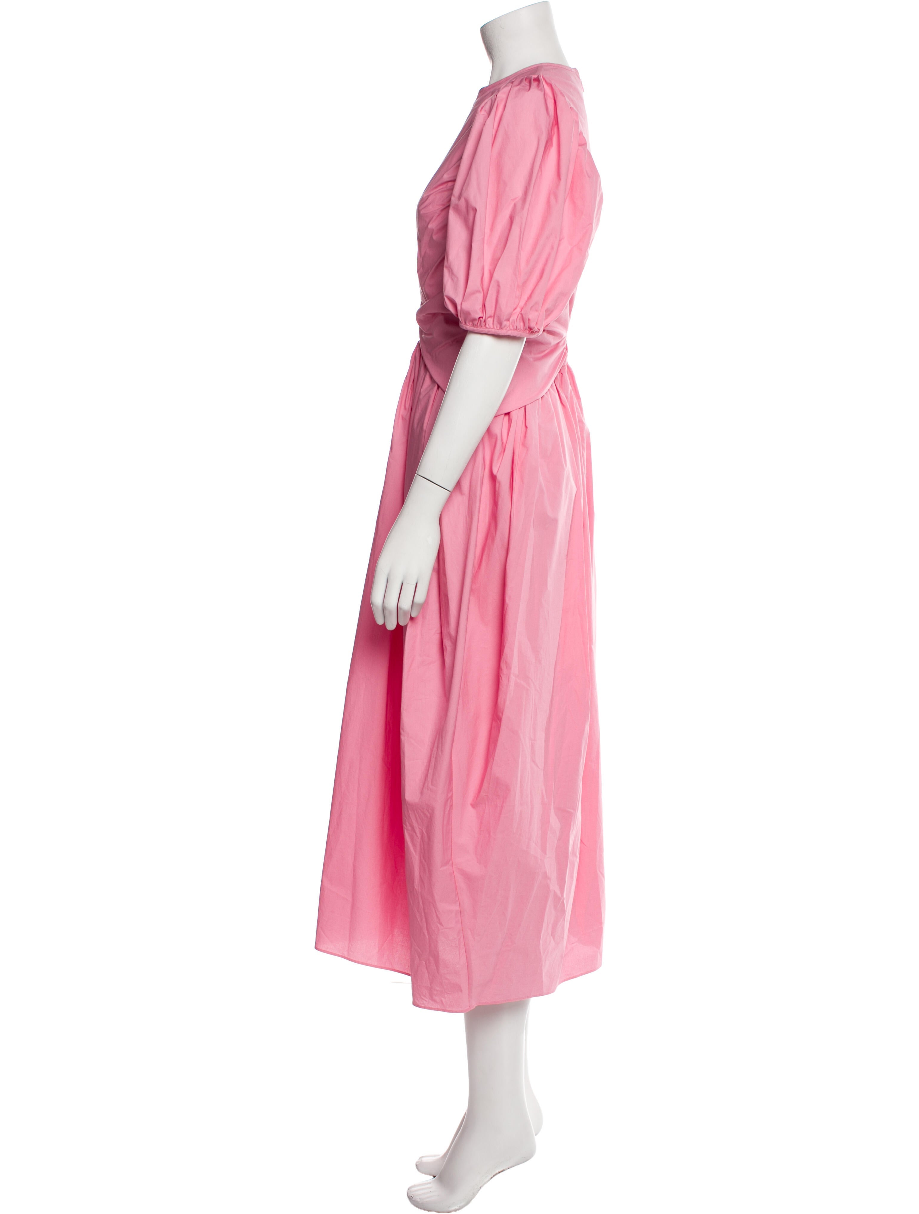 Cecilie Bahnsen Crew Neck Long Dress