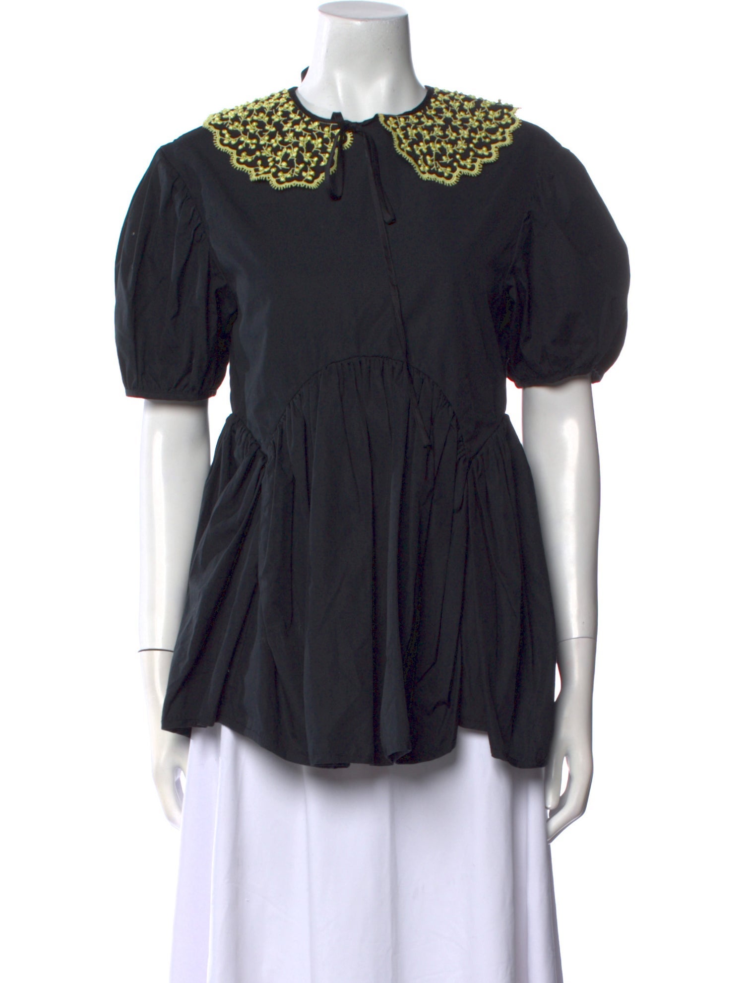 Cecilie Bahnsen Crew Neck Short Sleeve Top