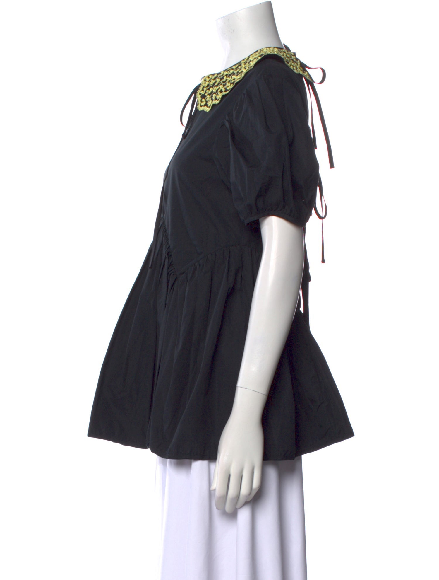 Cecilie Bahnsen Crew Neck Short Sleeve Top