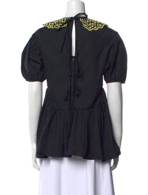 Cecilie Bahnsen Crew Neck Short Sleeve Top