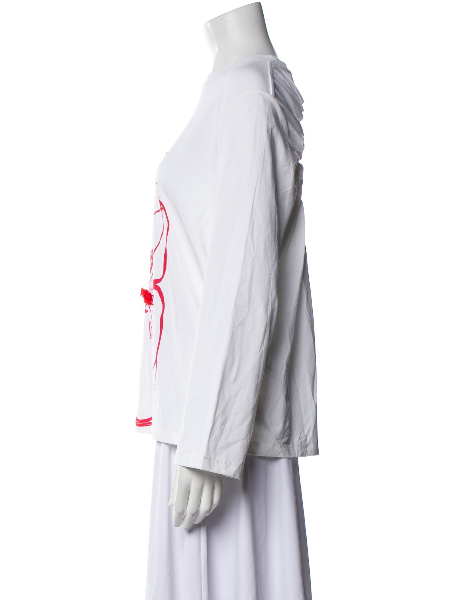 Cecilie Bahnsen Graphic Print Crew Neck Top