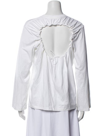 Cecilie Bahnsen Graphic Print Crew Neck Top