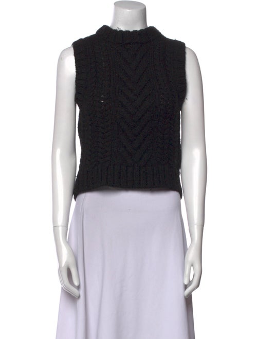 Cecilie Bahnsen Merino Wool Mock Neck Sweater