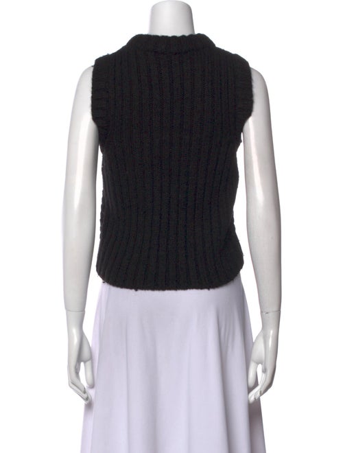 Cecilie Bahnsen Merino Wool Mock Neck Sweater