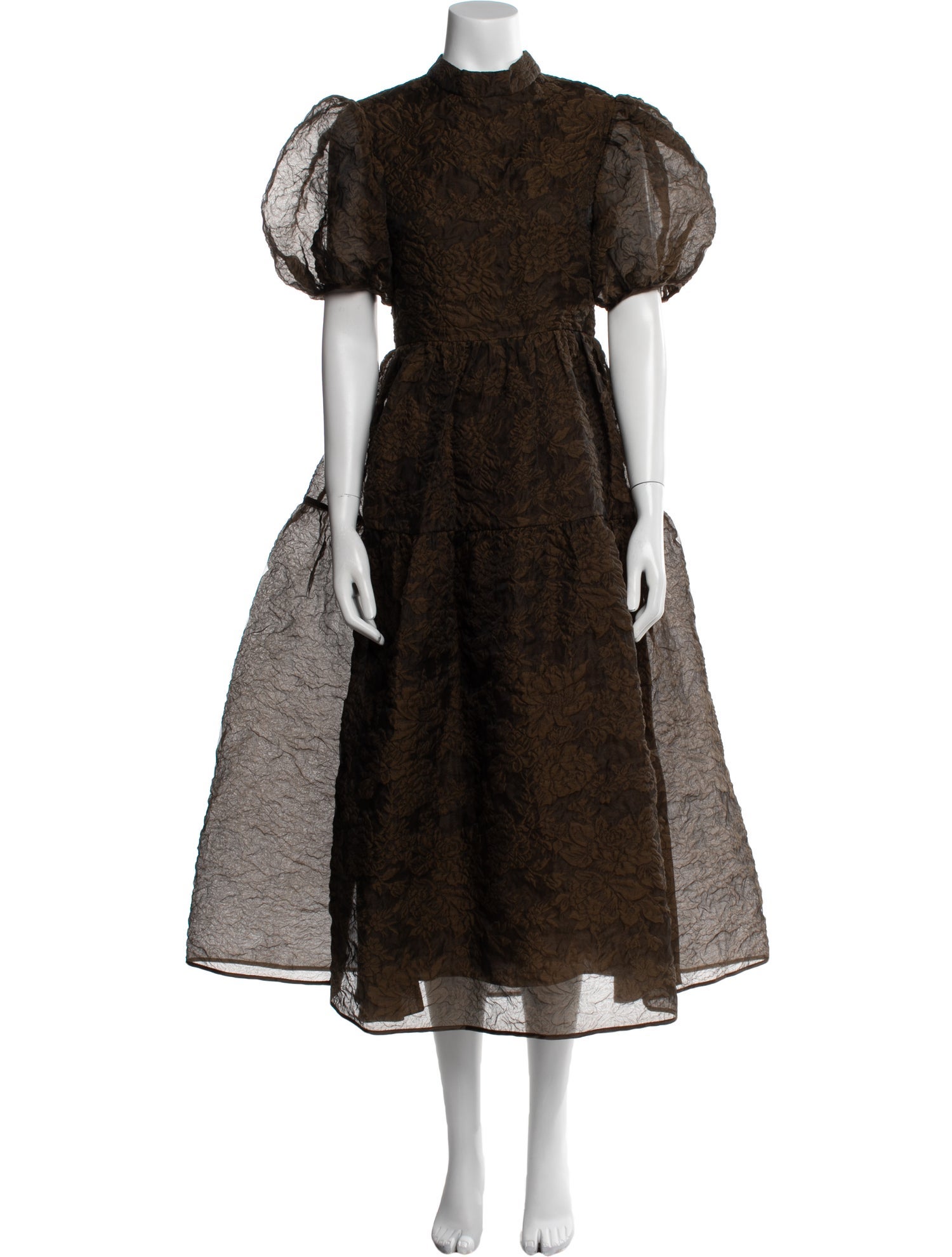 Cecilie Bahnsen Lace Pattern Long Dress
