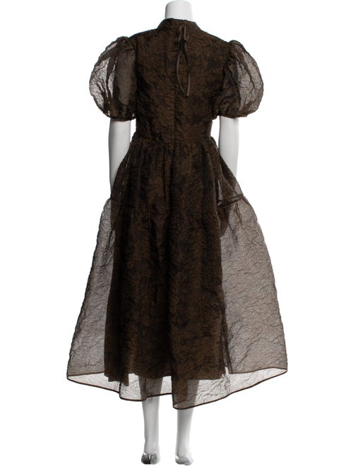 Cecilie Bahnsen Lace Pattern Long Dress