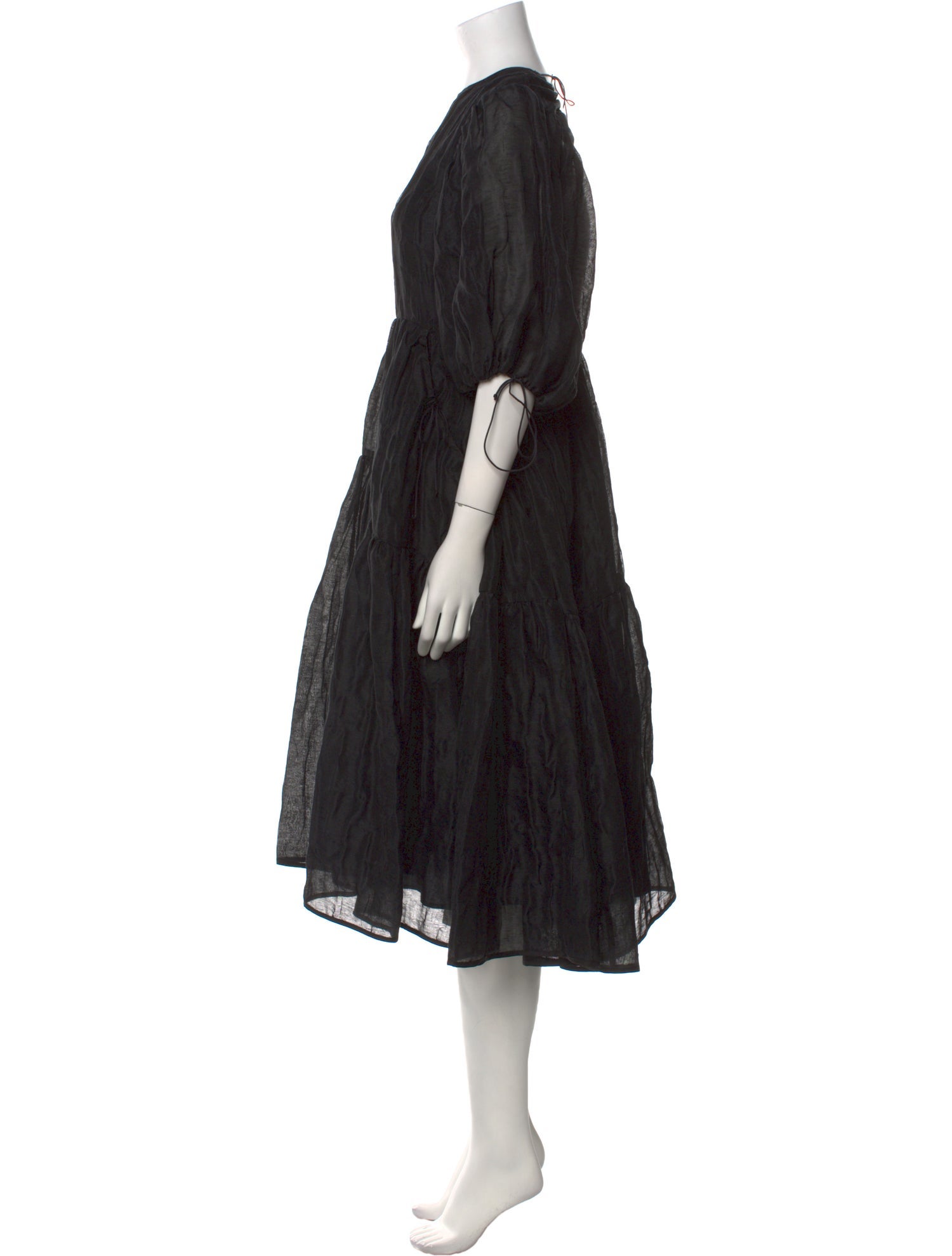 Cecilie Bahnsen Crew Neck Midi Length Dress