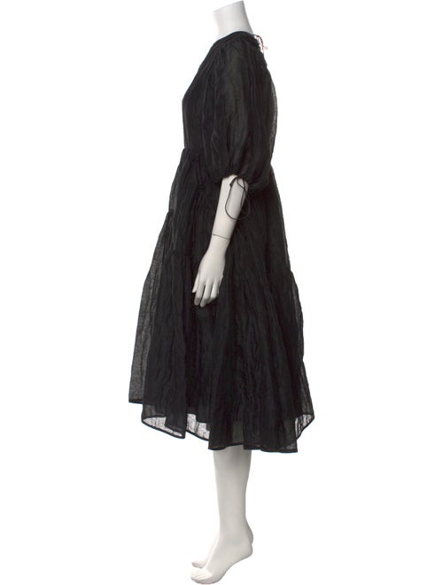 Cecilie Bahnsen Crew Neck Midi Length Dress