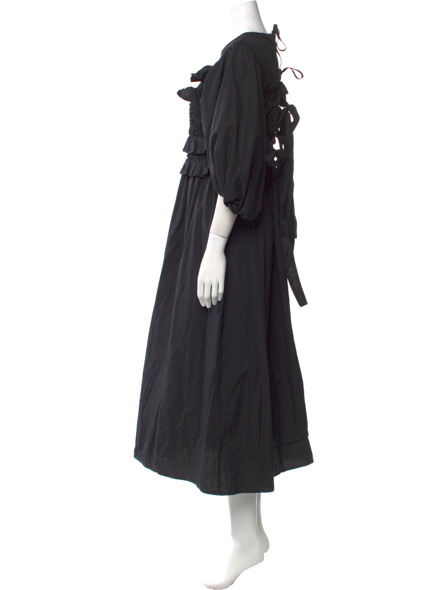 Cecilie Bahnsen Crew Neck Long Dress