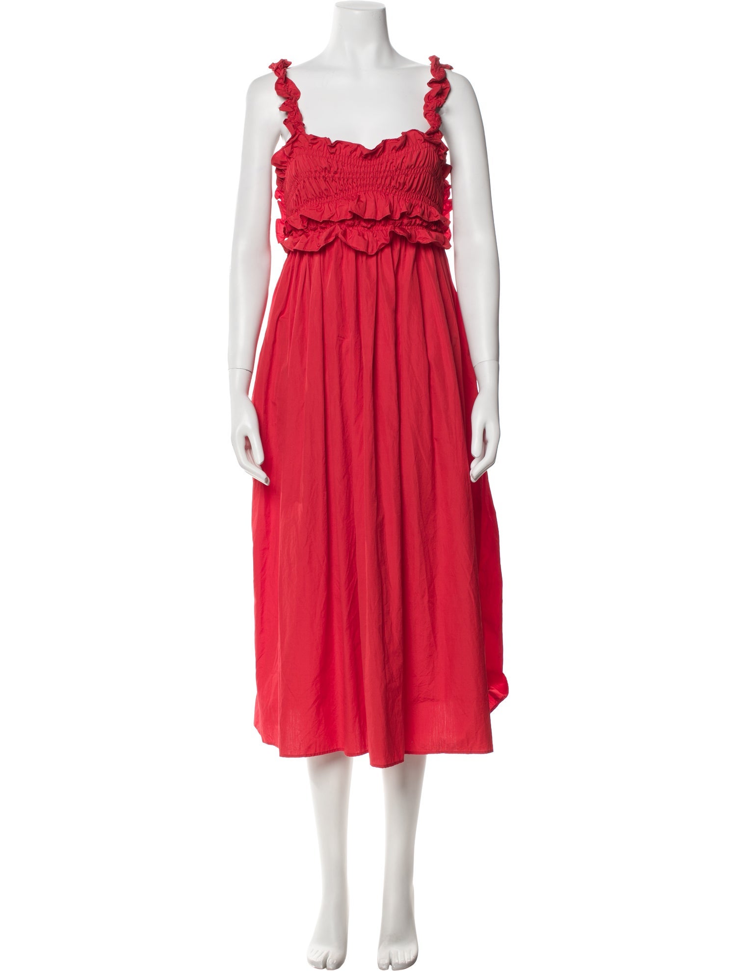 Cecilie Bahnsen Square Neckline Long Dress