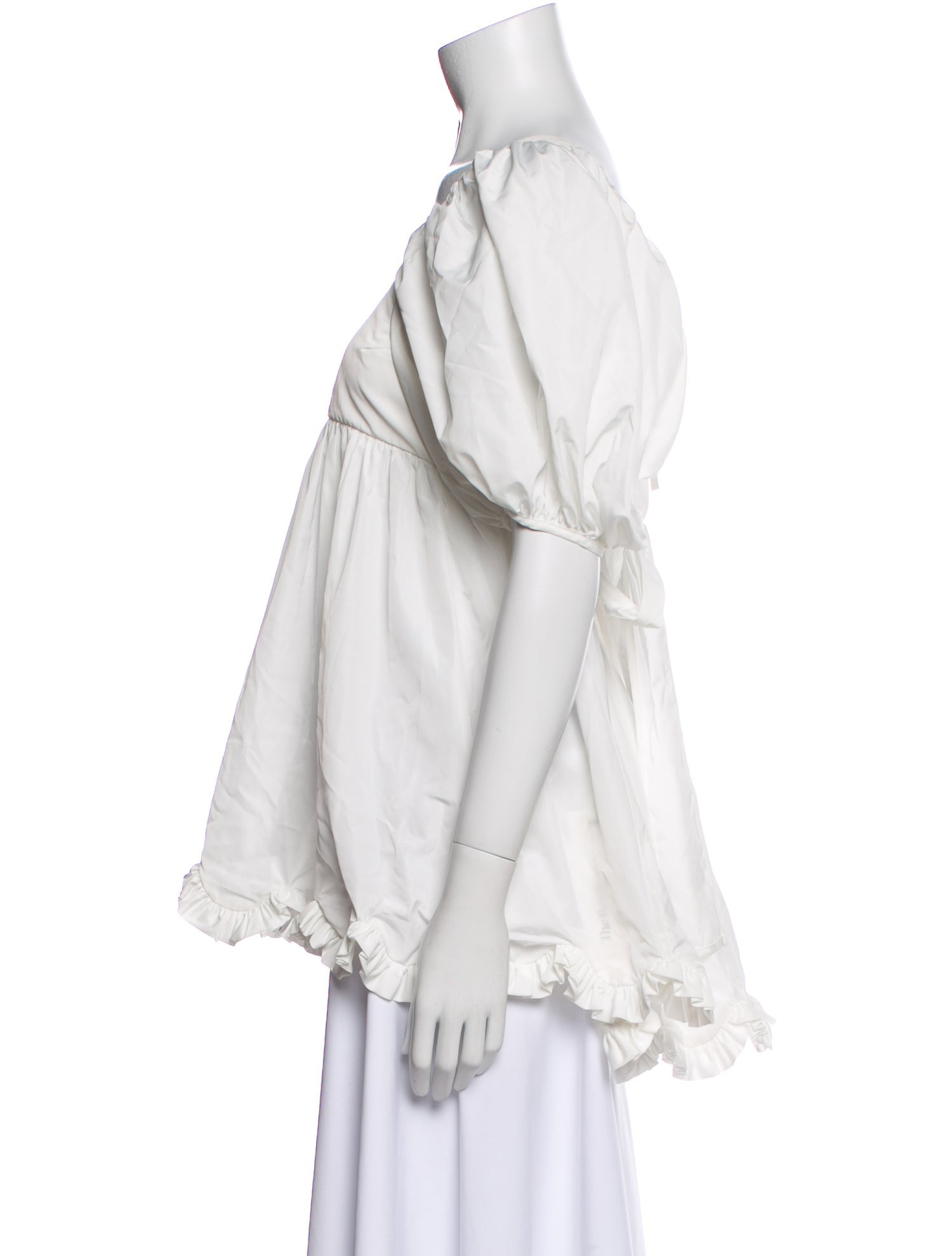 Cecilie Bahnsen Square Neckline Short Sleeve Blouse w/ Tags