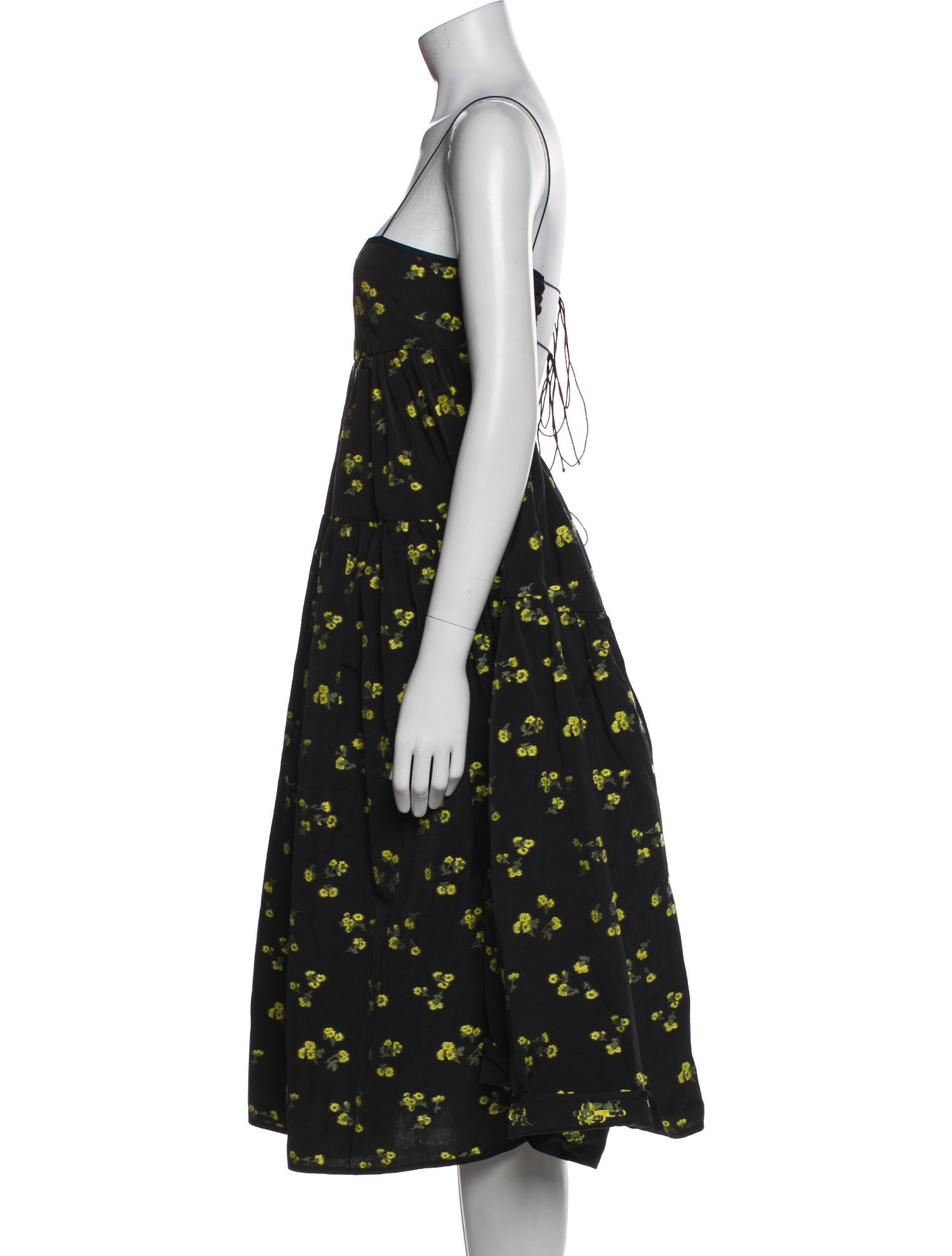 Cecilie Bahnsen Floral Print Long Dress