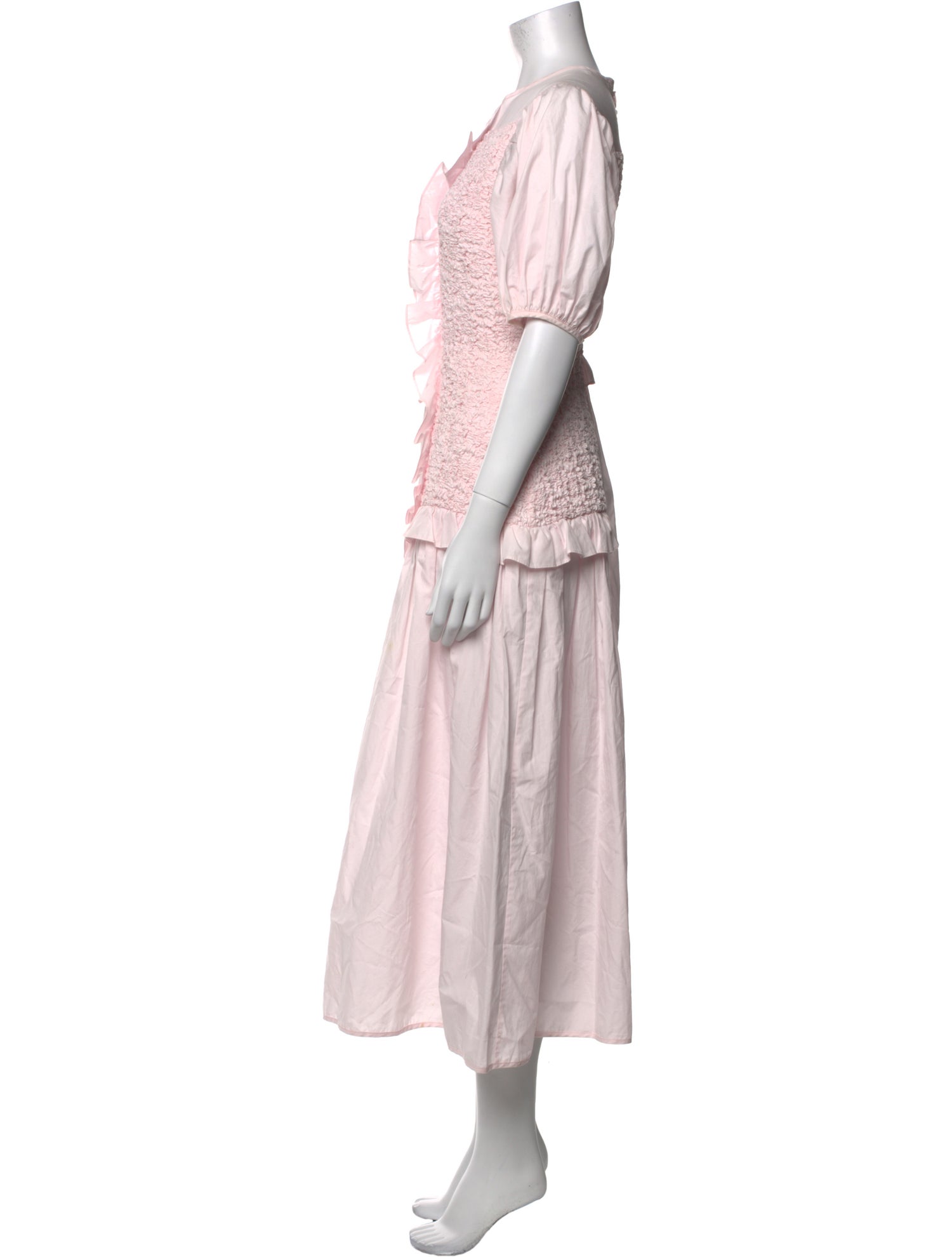 Cecilie Bahnsen Crew Neck Long Dress