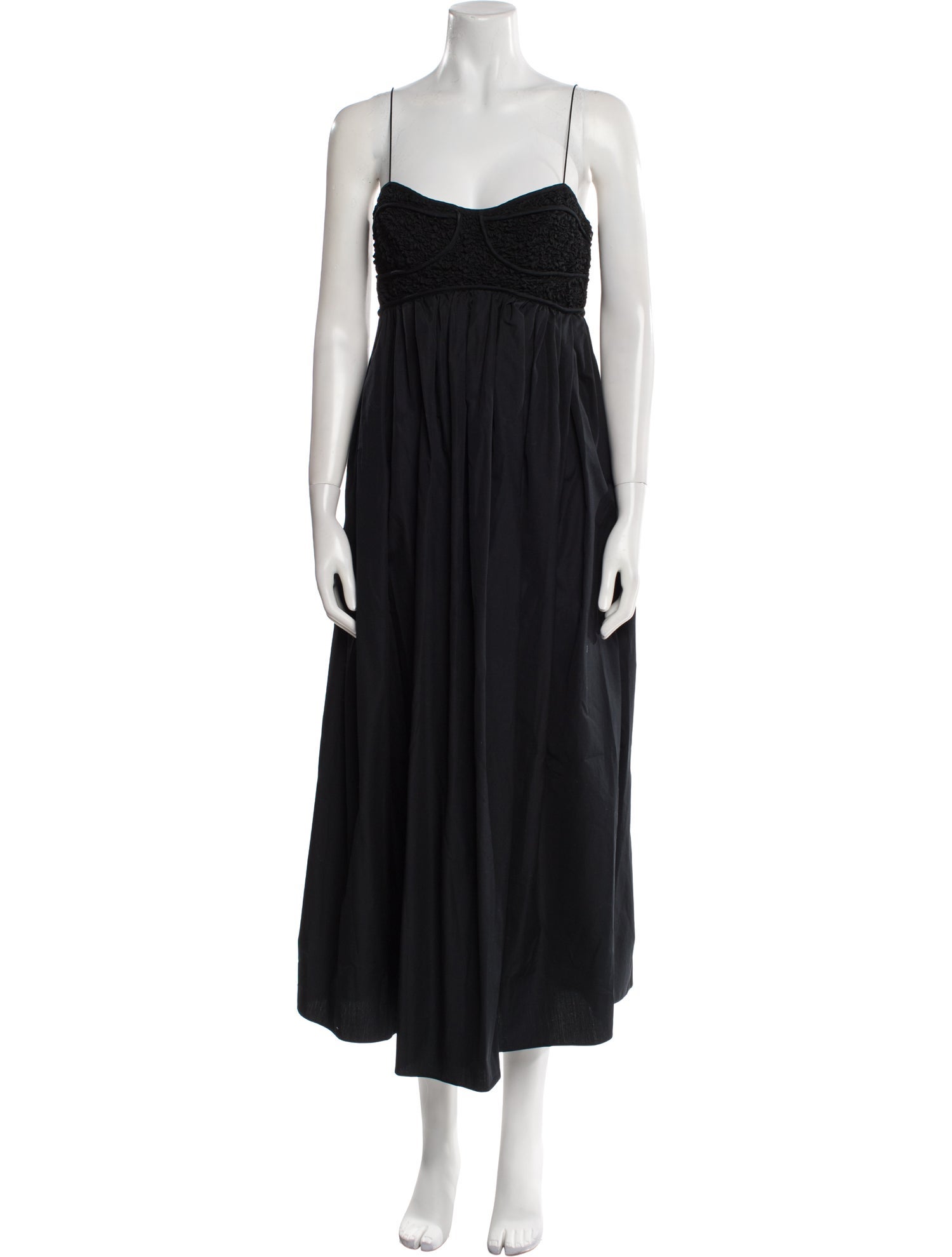 Cecilie Bahnsen Square Neckline Midi Length Dress