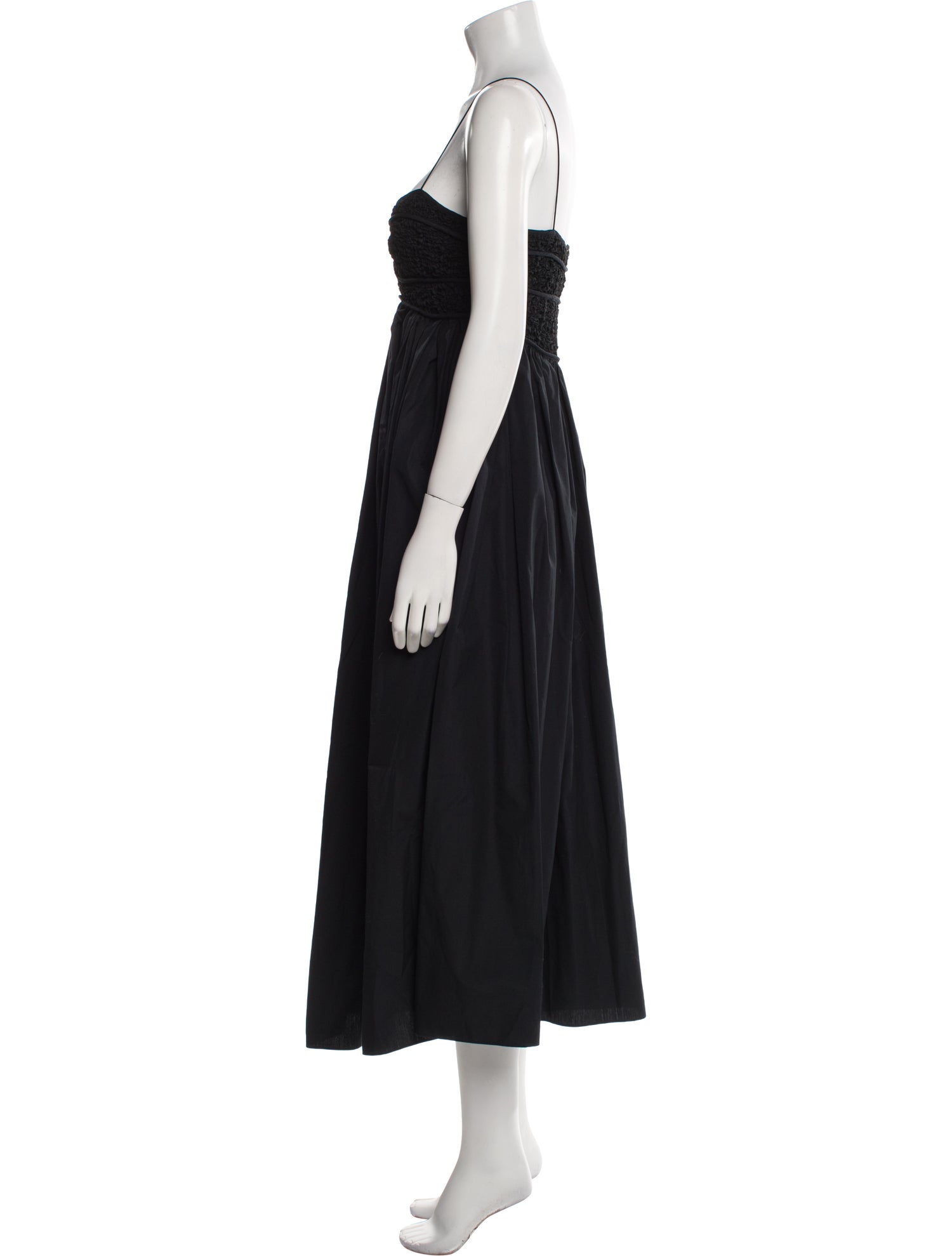 Cecilie Bahnsen Square Neckline Midi Length Dress