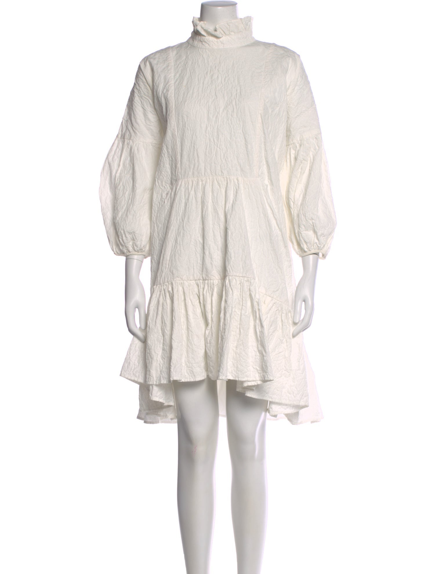 white christmas dresses Designers Remix Cream Vera Brodie Short Dress – Ladida main image 1