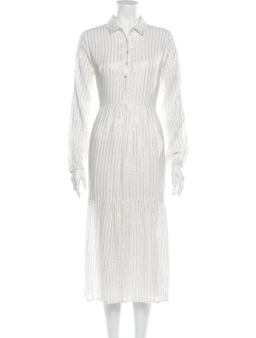 Cecilie Copenhagen Striped Long Dress w/ Tags Gold