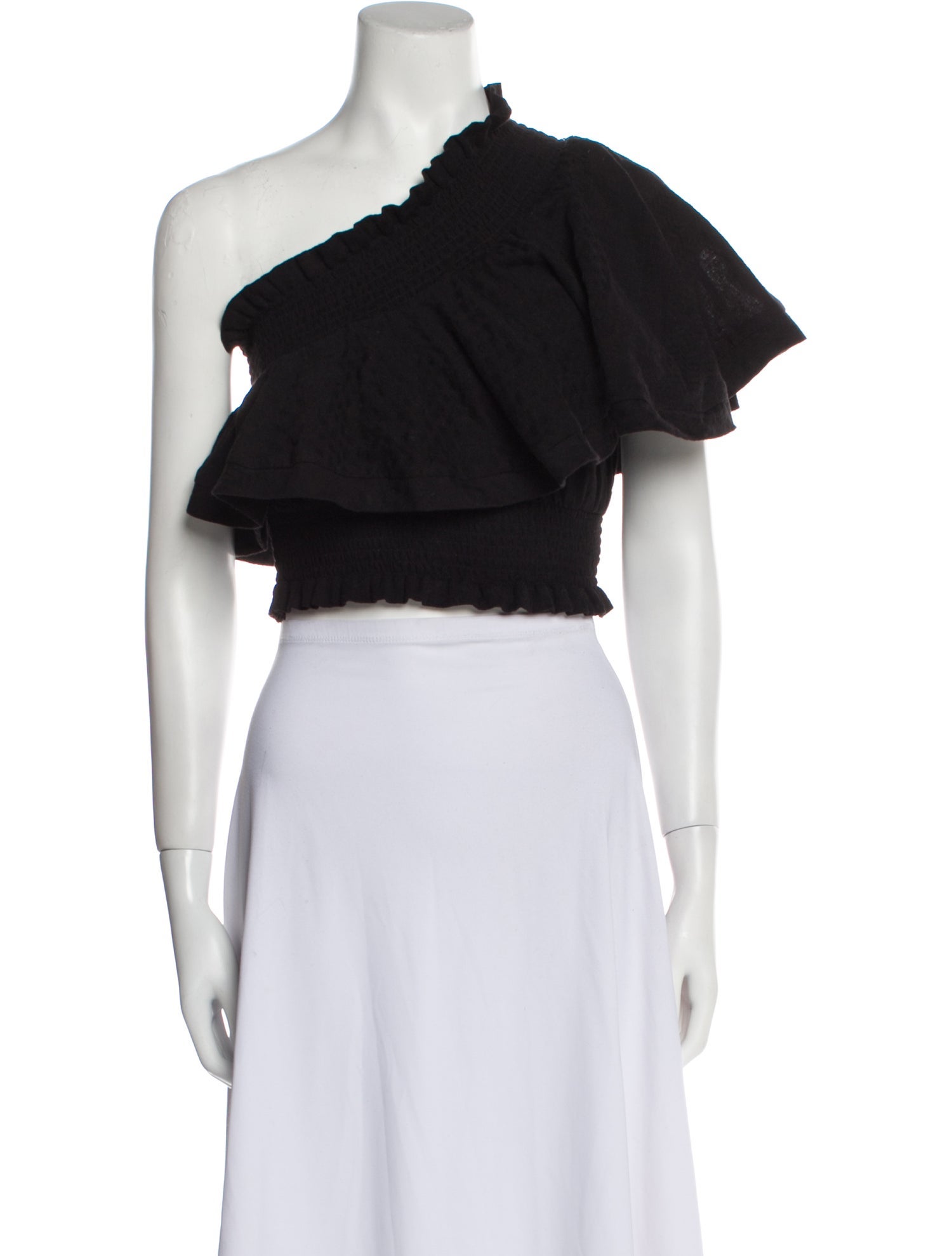 Cecilie Copenhagen One-Shoulder Short Sleeve Crop Top w/ Tags