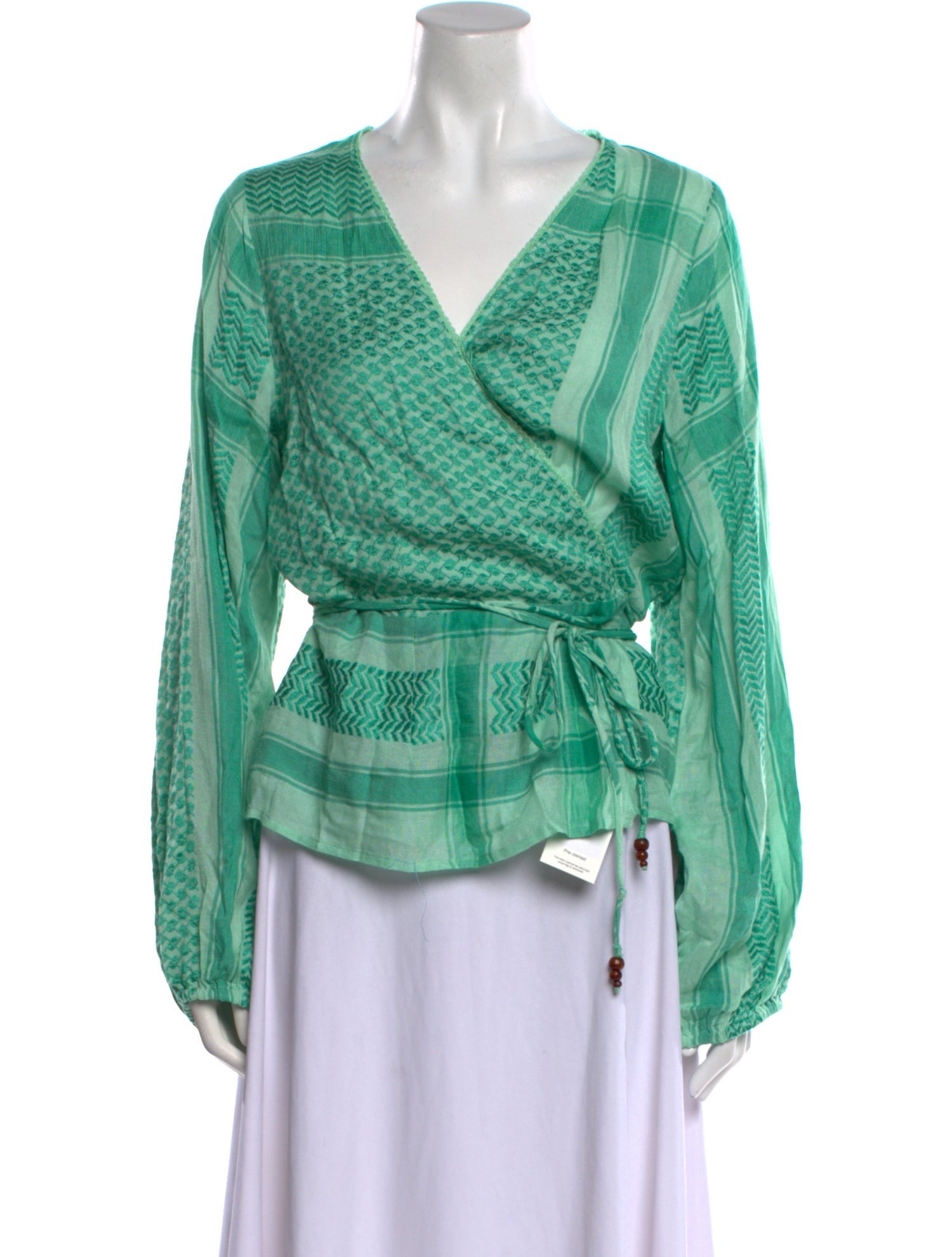 Cecilie Copenhagen Printed V-Neck Blouse