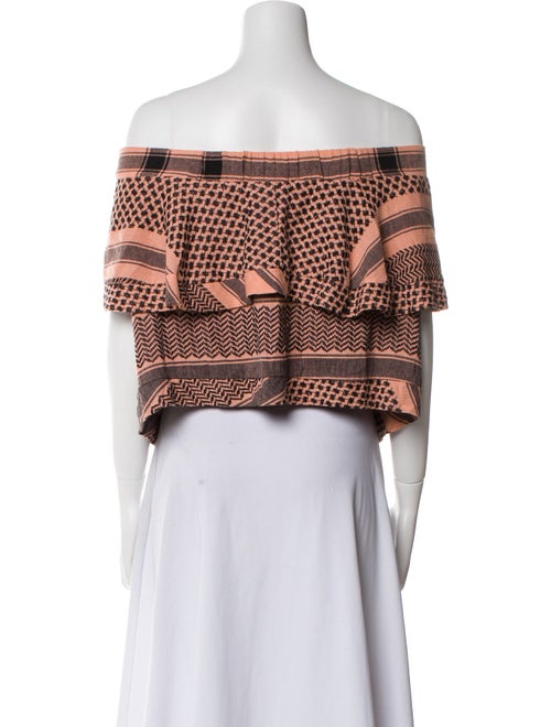 Cecilie Copenhagen Printed Off-The-Shoulder Top