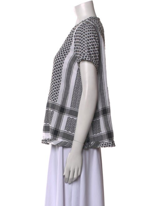 Cecilie Copenhagen Printed Crew Neck Top