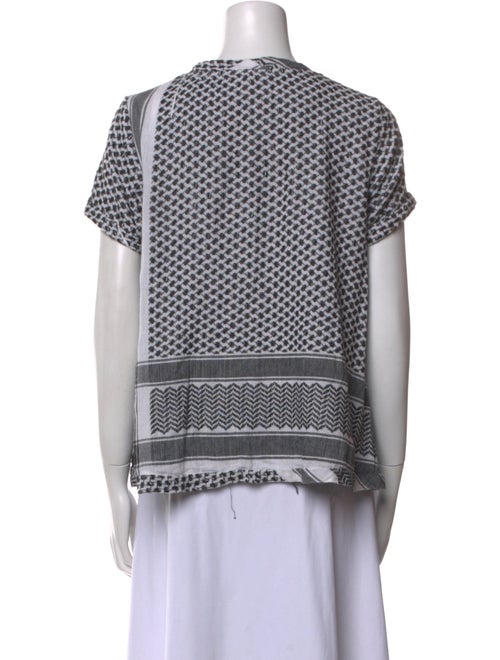 Cecilie Copenhagen Printed Crew Neck Top