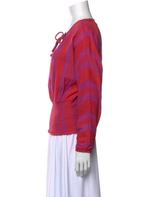 Cecilie Copenhagen Plaid Print Turtleneck Button-Up Top