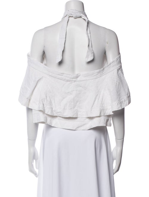 Cecilie Copenhagen One-Shoulder Short Sleeve Crop Top